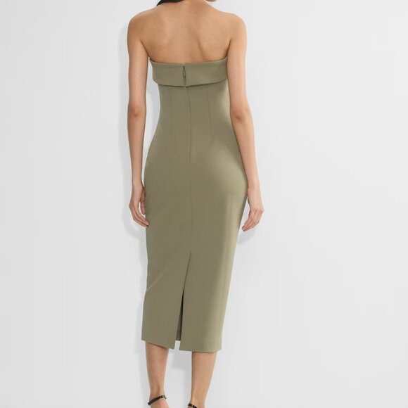 Babaton FigureKnit™ Eyecatcher Dress | Limited Edition — Sundried Olive - Picture 4 of 8